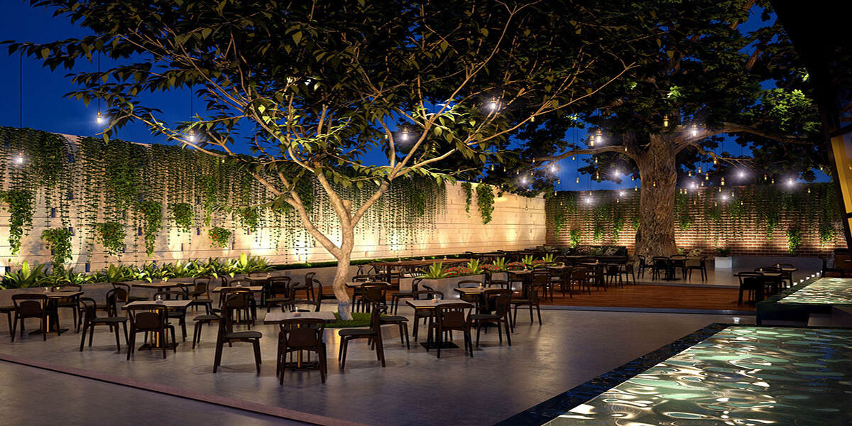 Thiết kế quán cafe sân vườn 2024: Tận hưởng không gian sống đầy tính thẩm mỹ với thiết kế quán cafe sân vườn